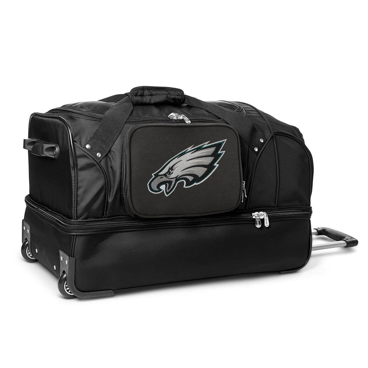 Duffel 27'' MOJO 2-Wheel Bottom Eagles Rolling Drop Black Bag Philadelphia