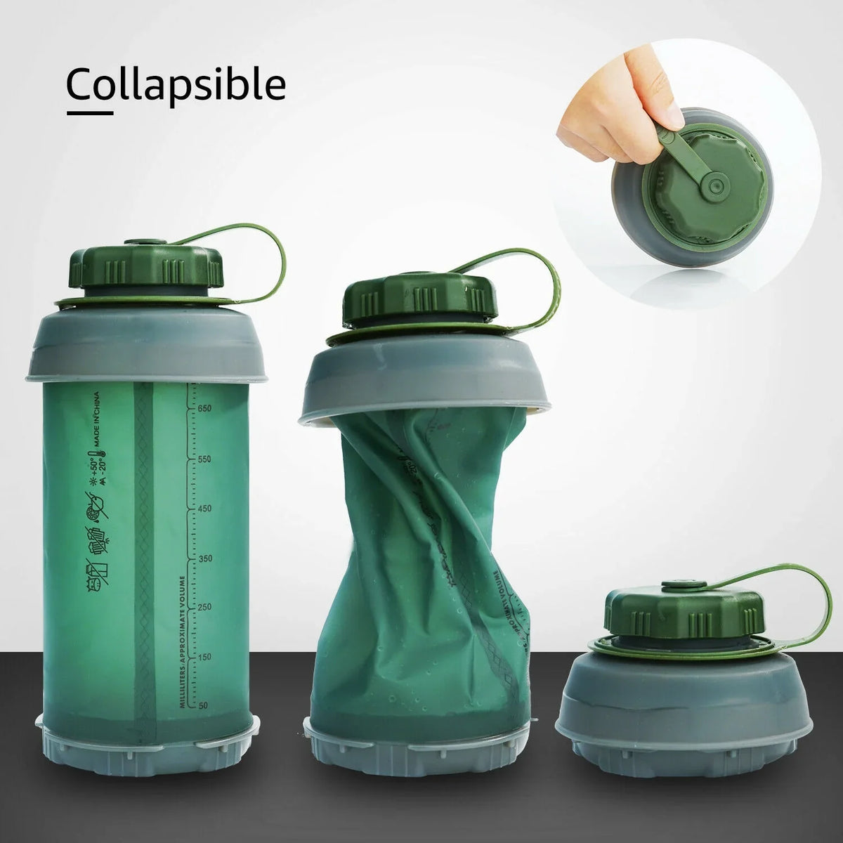 Hollow Collapsible Bottle Liquid 750ml Outdoor UF Fiber Purifier Sports Filter