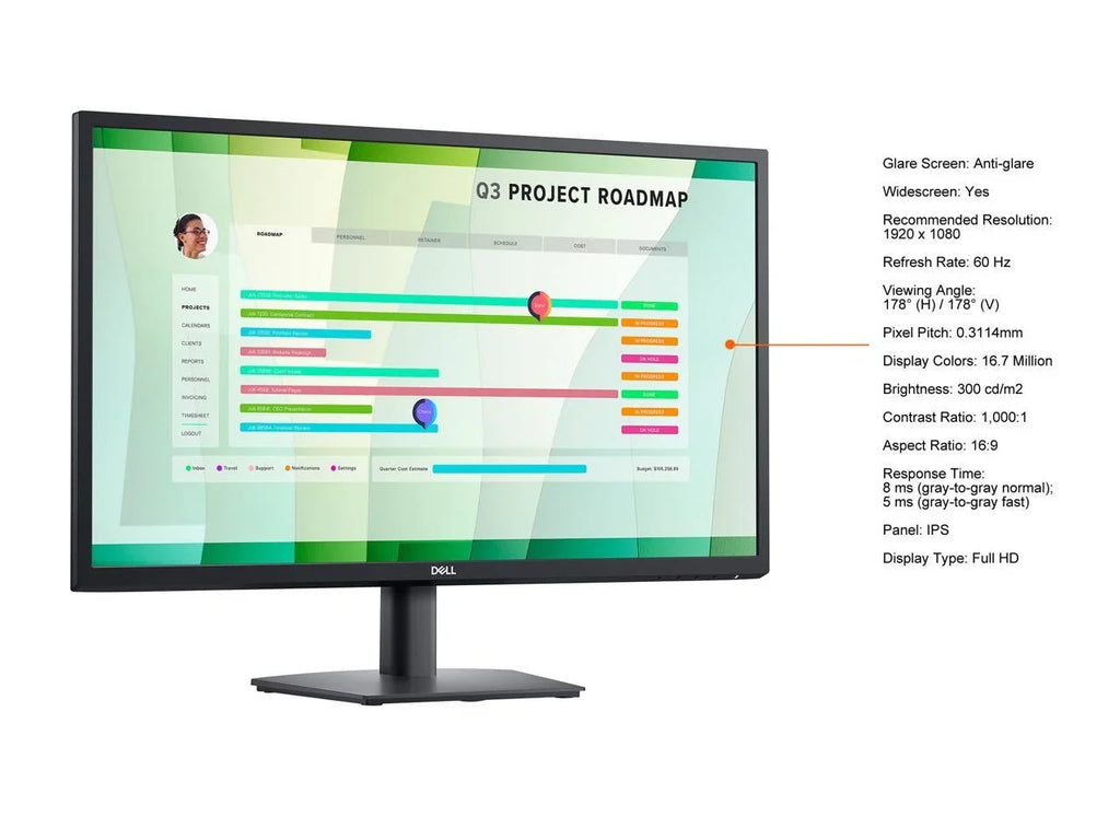 normal); (gray-to-gray x 27" Panel D-Sub, 60 HDMI fast) Monitor (gray-to-gray IPS 8 5 1080 1920 E2723HN Dell IPS ms Hz FHD ms Flat