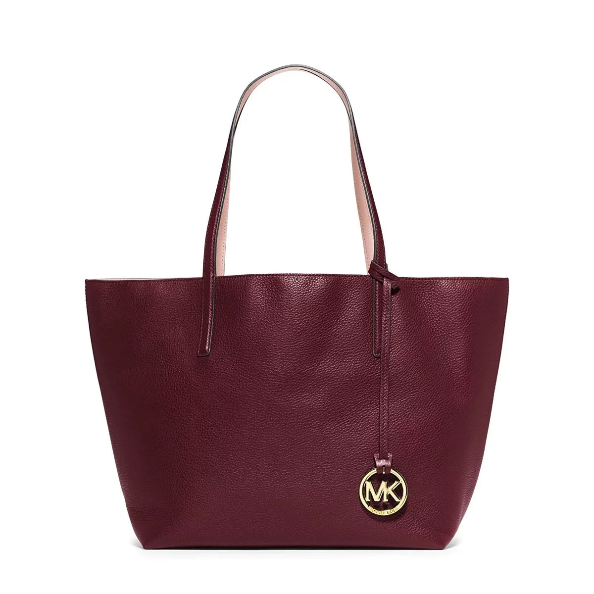 Reversible Izzy Michael Pastel Pink Leather Kors Large Merlot Tote