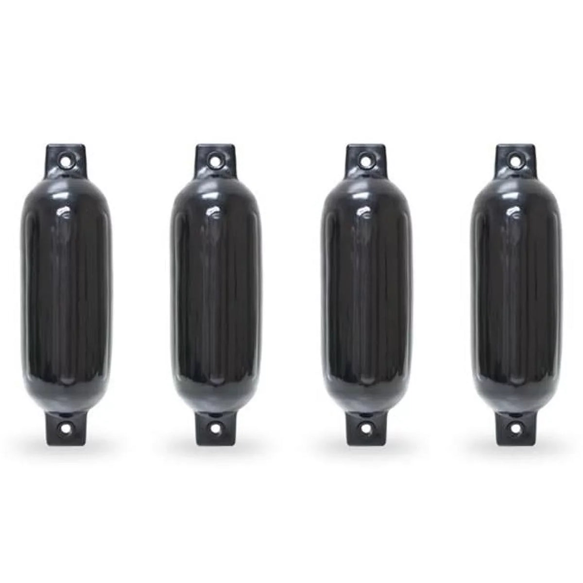 in. 4 Pontoon East 16 Black Fender, 4516TB 4.5 Ribbed x North Harbor - Piece Eye Boat Twin