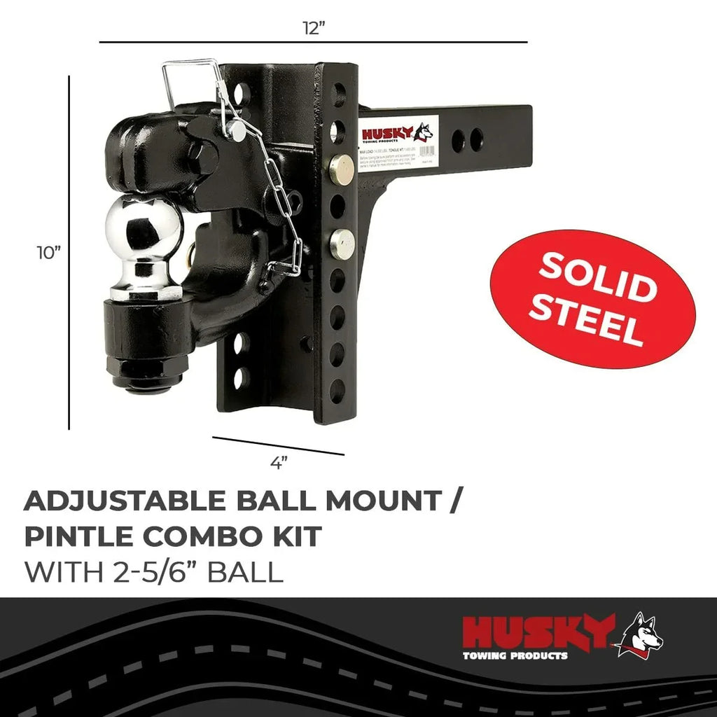 One-Mount 33110 HITCH RECEIVER ACCESSORIES Pintle Towing Hook Husky