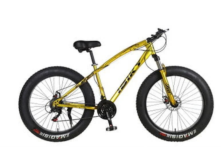 Yellow Speed Snow Fat Mountain 4.0 Bicycle Grass 21 Sand Fatbike Bike 26&amp;quot; Tire
