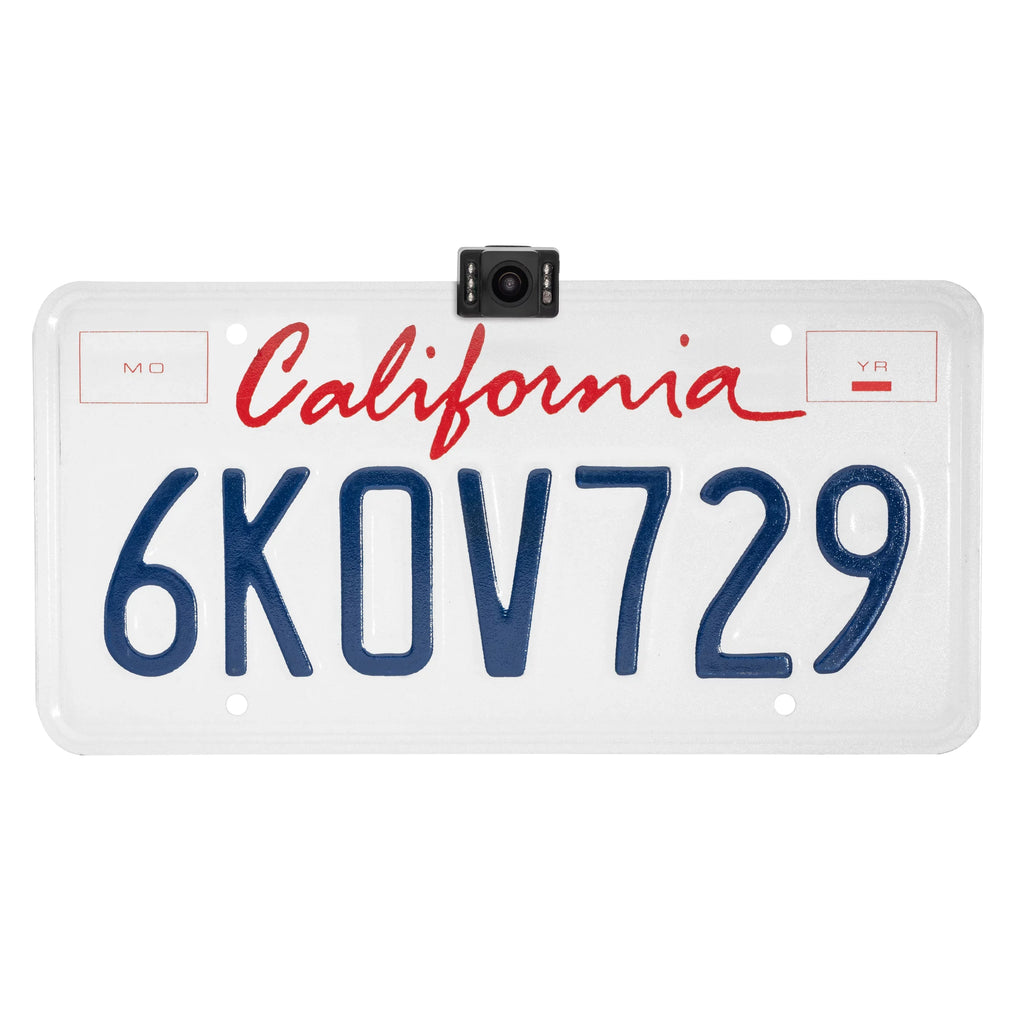 Plate - License (Black) Night with BOYO Camera Active Concealed Parking and Vision s Backup VTL17IRTJ