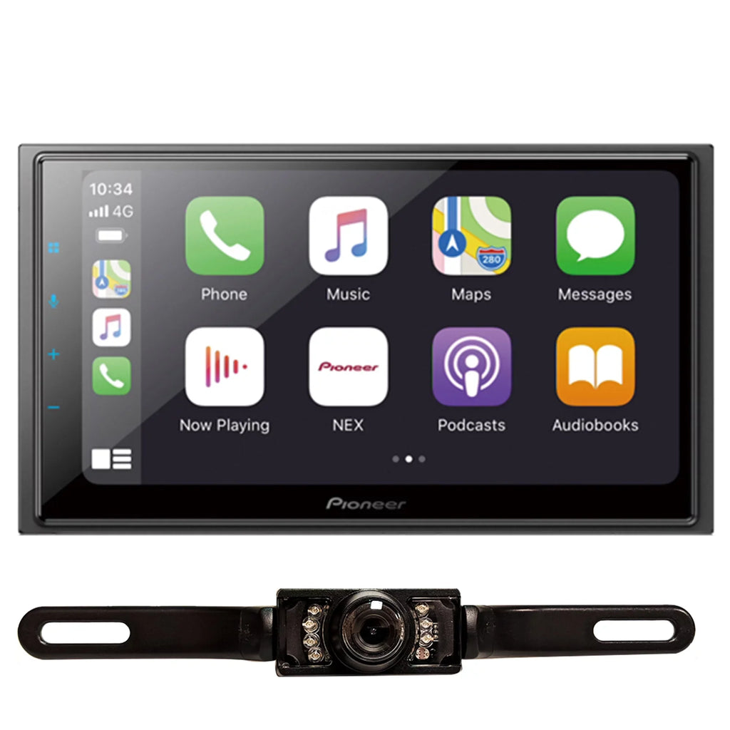 Digital DMH-W4660NEX Pioneer License Cam 6.8" Media & Mechless New Receiver Plate