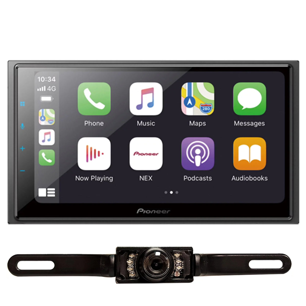 Digital DMH-W4660NEX Pioneer License Cam 6.8" Media & Mechless New Receiver Plate