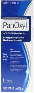 Wash of Acne oz (Pack PanOxyl 5.5 2) 10% Foaming