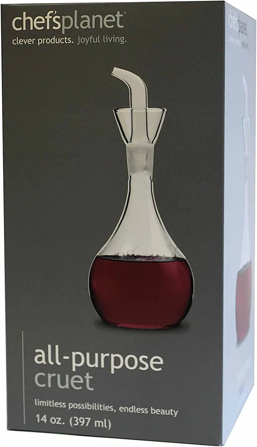 Chef's 16 Planet Cruet, Glass Ounce All-Purpose