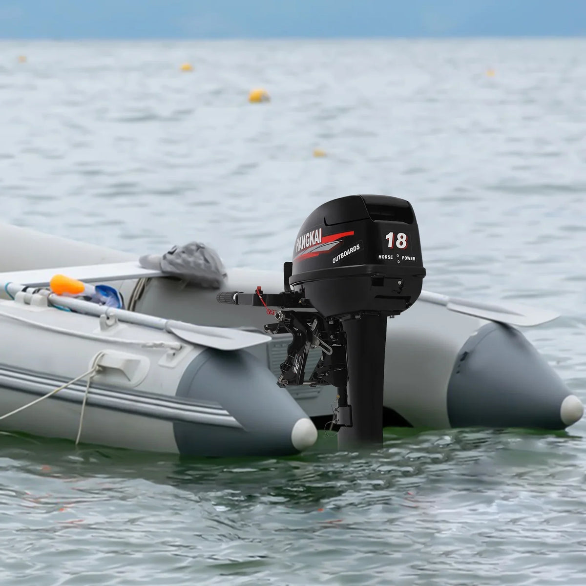 w/CDI 2 Aluminum Boat Engine Outboard 246cc Motor System Fishing Shaft 18 HP Stroke Alloy Motor, Boat Wuzstar Cooling Long Liquid