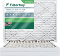 Filterbuy 20x25x2 13 Furnace AC Pleated MERV HVAC (3-Pack) Filters Air