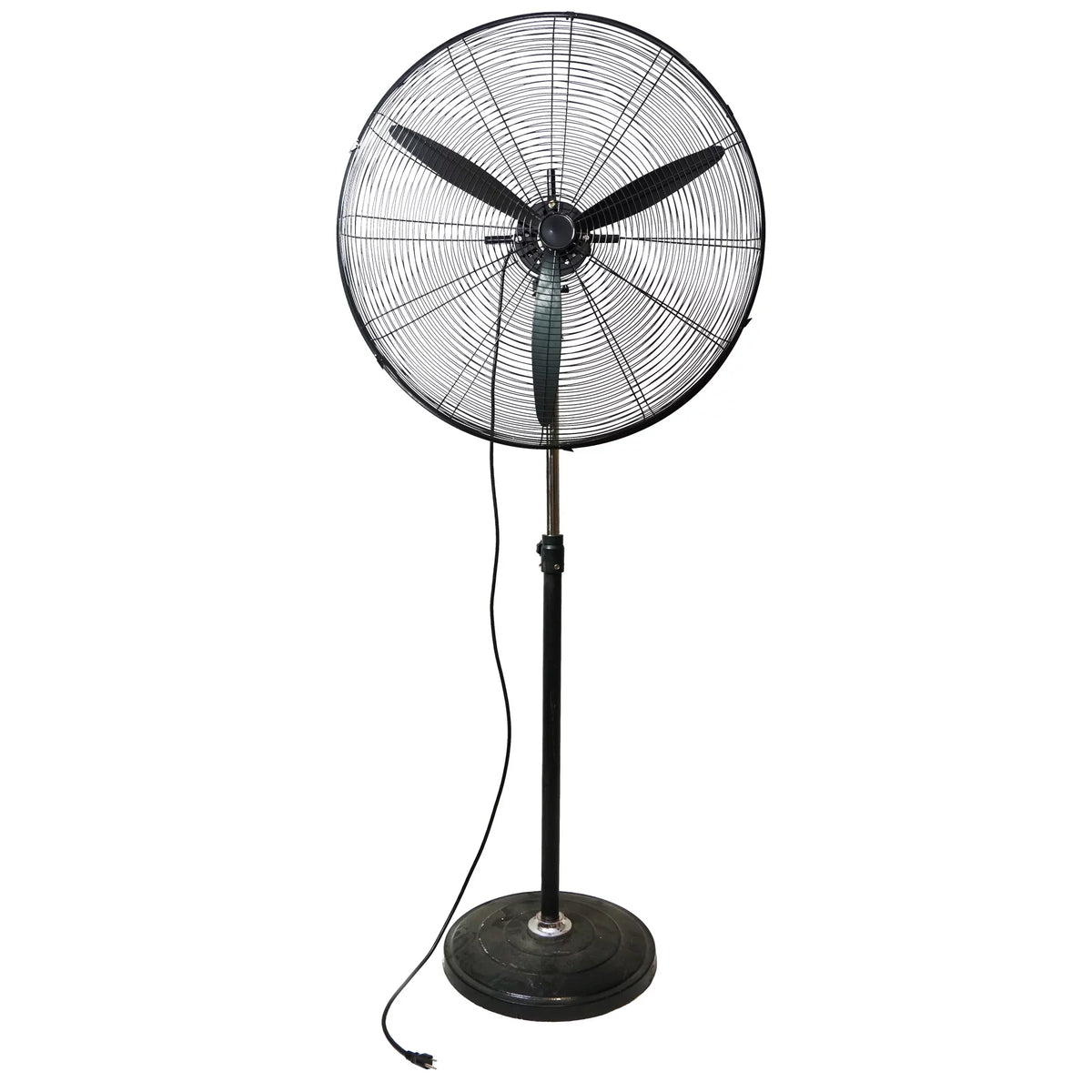 Pedestal Adjustable Industrial - Northlight Oscillating 3-Speed 30" Fan Black