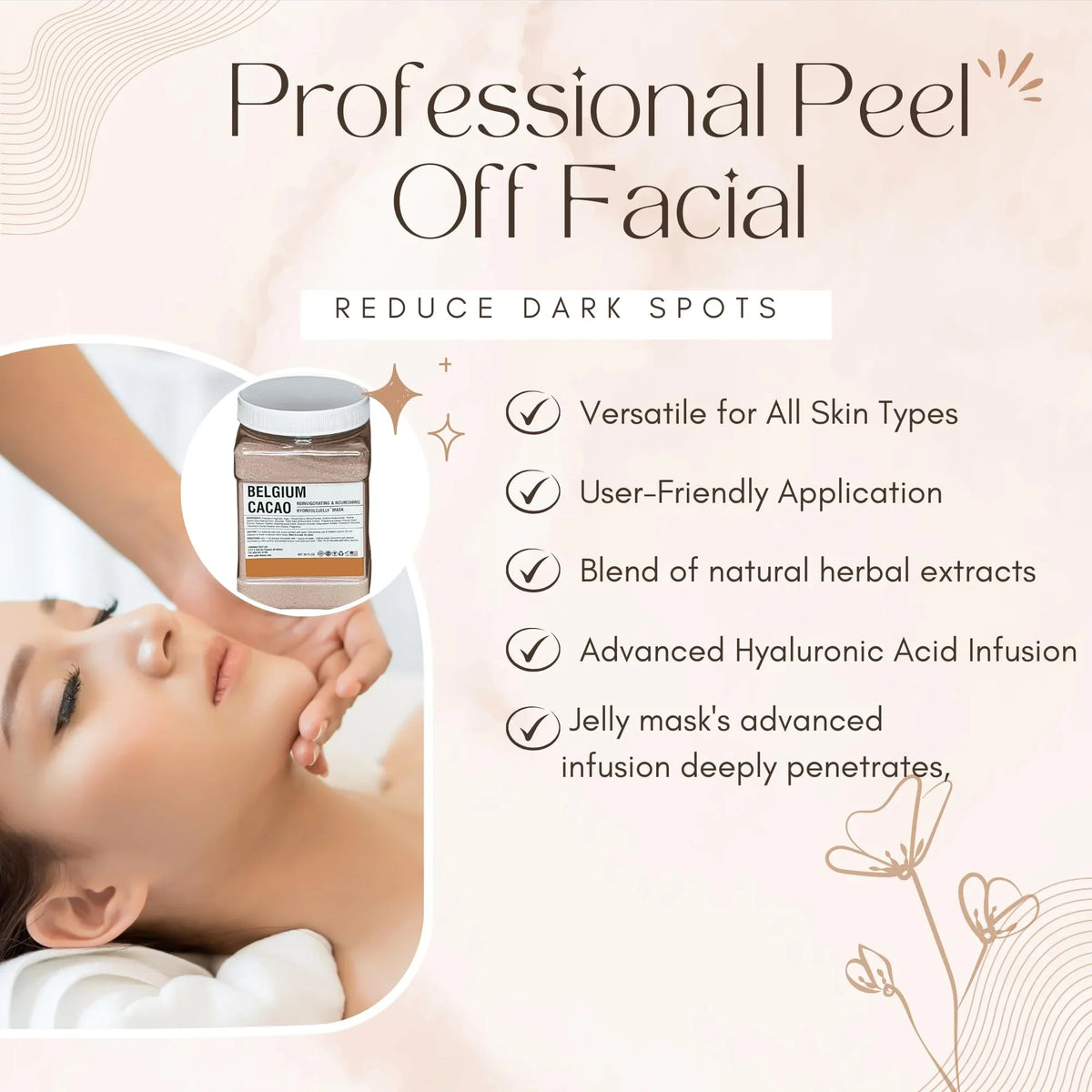 Type, Cacao fl Peel Facial off Reducing Jelly Skin Dark Skin Aging, All Belgium Spot, Mask, Luminous 30 Mask, Anti oz Lab