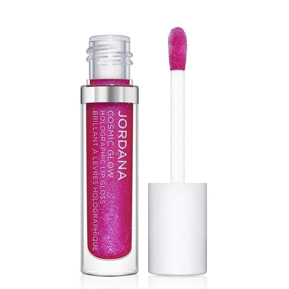 '- Gloss 5 Glow Pack JORDANA Lip Brilliant Fuchsia Cosmic Holographic