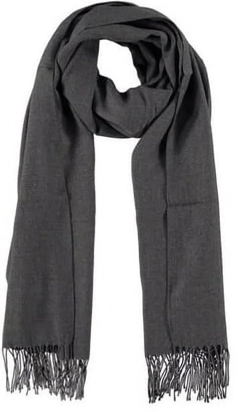 10 Wedding Bridesmaid Set Wrap, Shawl, of Bridal Pashmina Shawl, Shawl Scarf Grey Dark