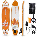 Stance, 10' | Paddle Boat-Orange with 3 Control, (6"Thick) |Youth Inflatable Deck Fin Paddling, Famistar Adult Wide Stand Standing Board Pins Up Non-Slip SUP/ for & Bottom Surf