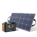 Flashfish Portable Station, DC Charger Portable with Solar 5V Foldable Output Solar FlashFish Solar Panel, 18V with USB 40800mAh 18V 50W 200W Power Generator