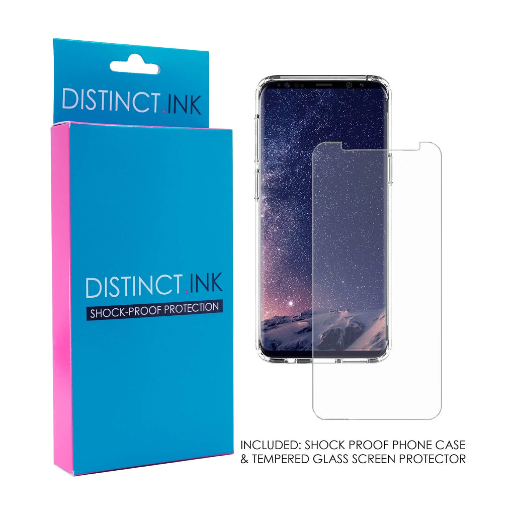 Ribbon Samsung Shockproof Over Acrylic Screen) - Bumper Glass TPU S9 Case Hybrid Back Faith Pink Galaxy (5.8" Screen Protector - Fear Clear Tempered DistinctInk for Cancer -