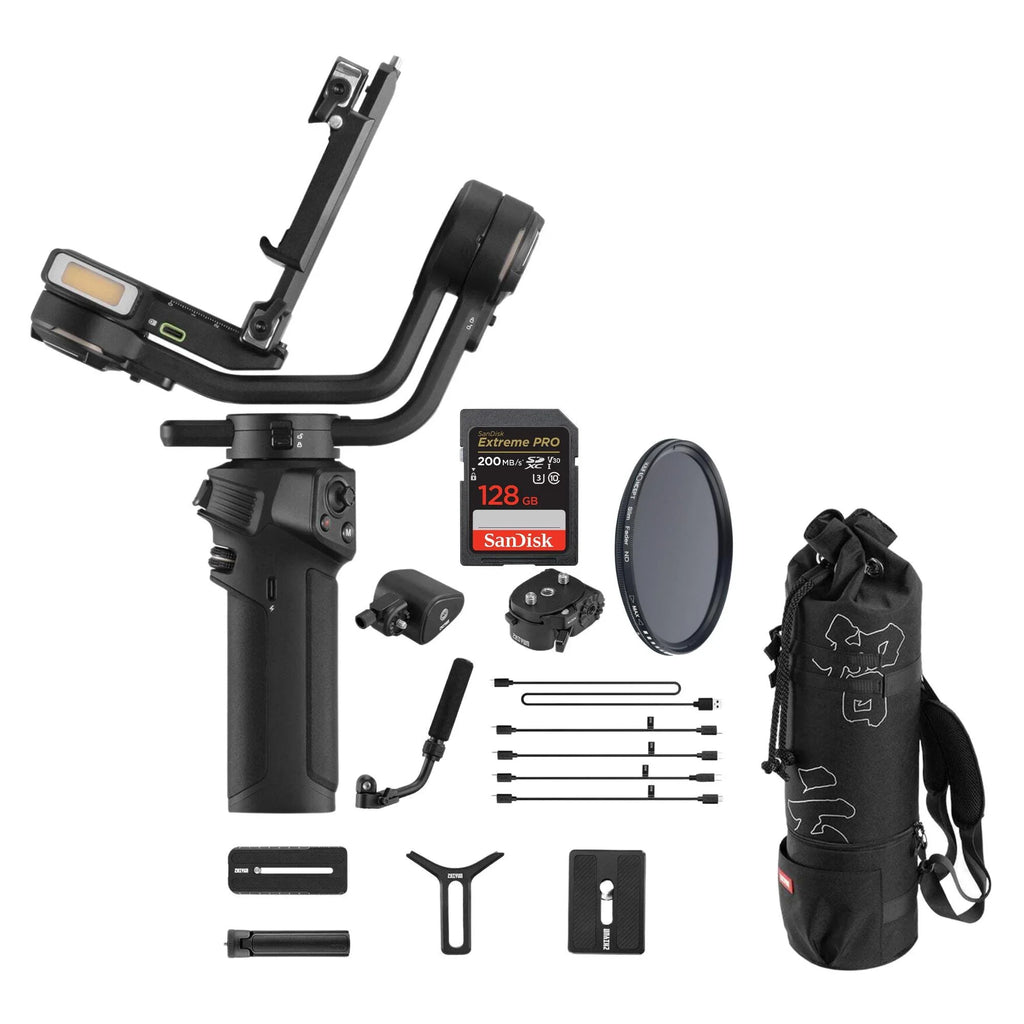 Handheld for with Gimbal Cameras Stabilizer Bundle 3S Mirrorless Zhiyun Lens DSLR and Filter Weebill