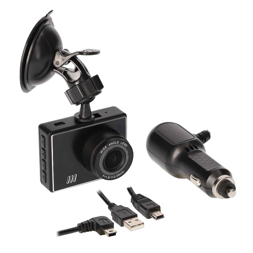 LCD Mount TE-DVR1080 1080P iBeam w/ Windshield Dash Suction Camera 2" Screen