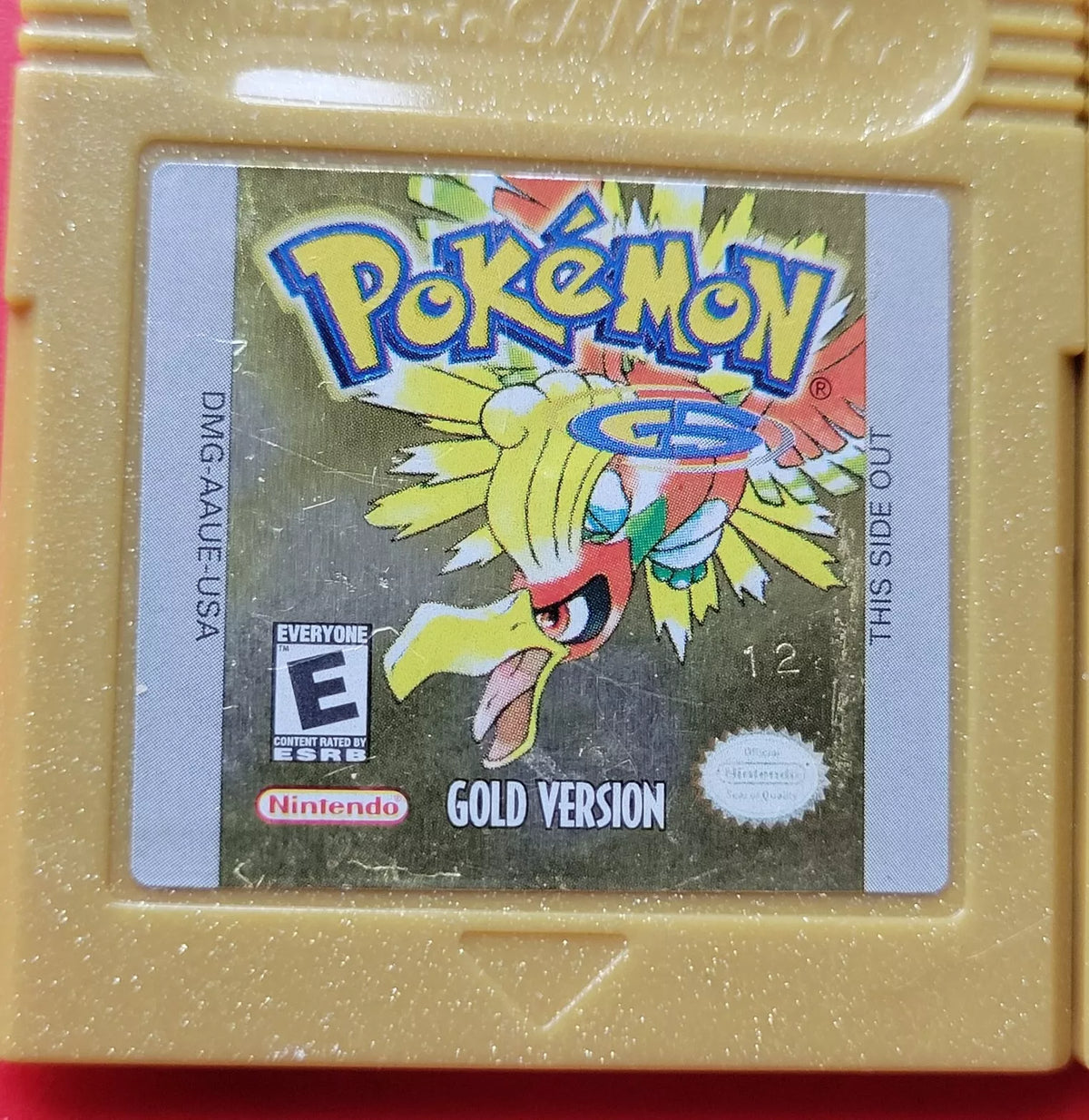 Authentic Game Version Nintendo Pokemon: Boy Gold Color GBC