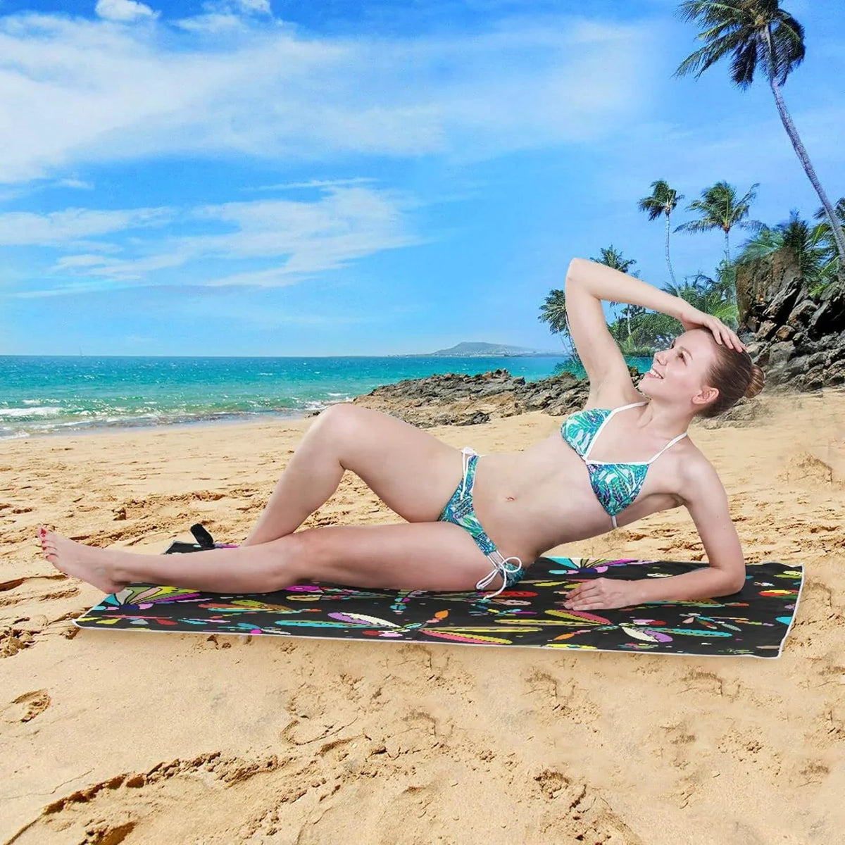 Lightweight - - Oversized Towel Holiday（386） Towels Beach Absorbent Camping Dry Bestwell Quick Travel Compact Super Dragonfly Swimming Towel for