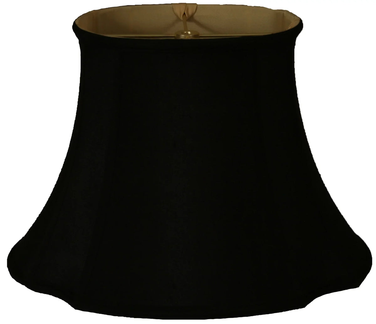 Inverted 17" Shade Royal Designs Lamp Oval Corner Black