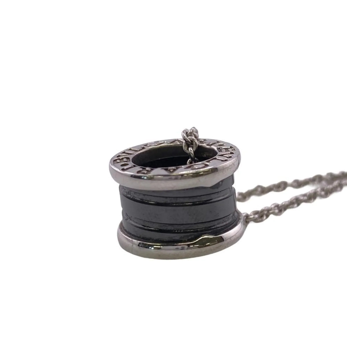 925 (Fair) Pre-Owned the Zero Necklace Children BVLGARI B. Save Charity One Black Men's Z0005229 Women's