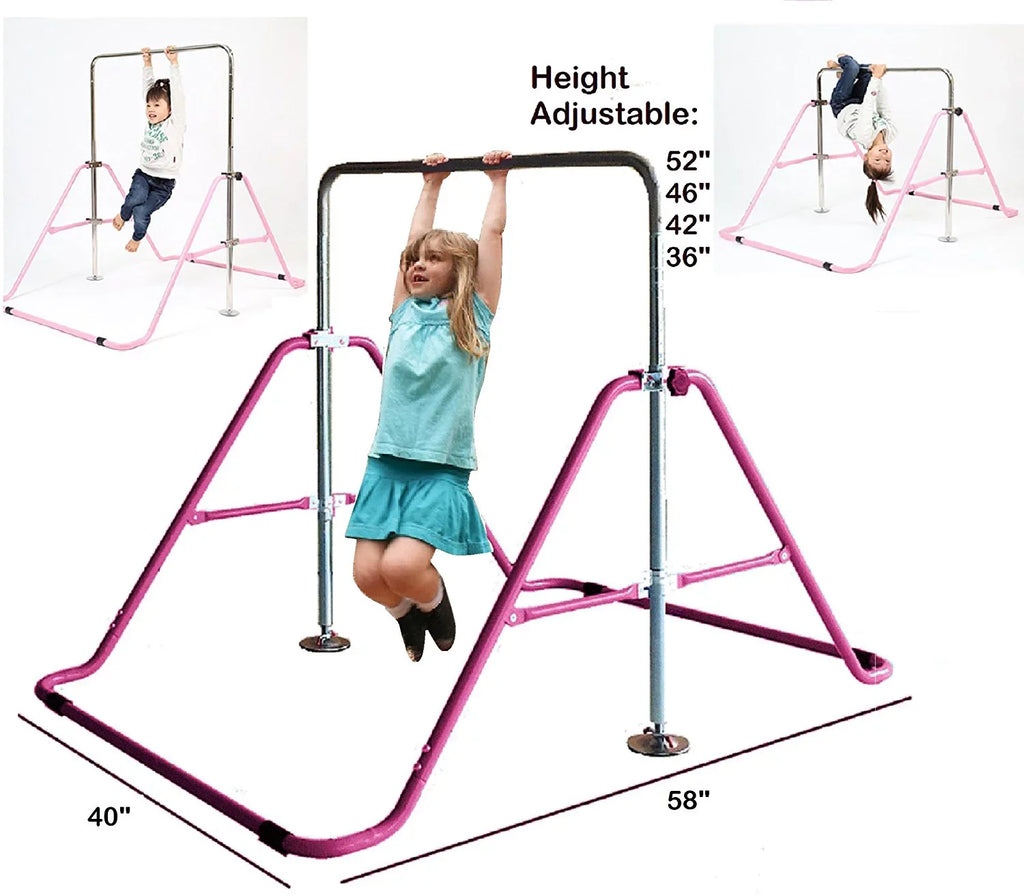 Tower Monkey Progymnastics Climbing Horizontal Junior Pink Kip Gymnastics Gym Bar Bar Bar, Bar, Training, Jungle