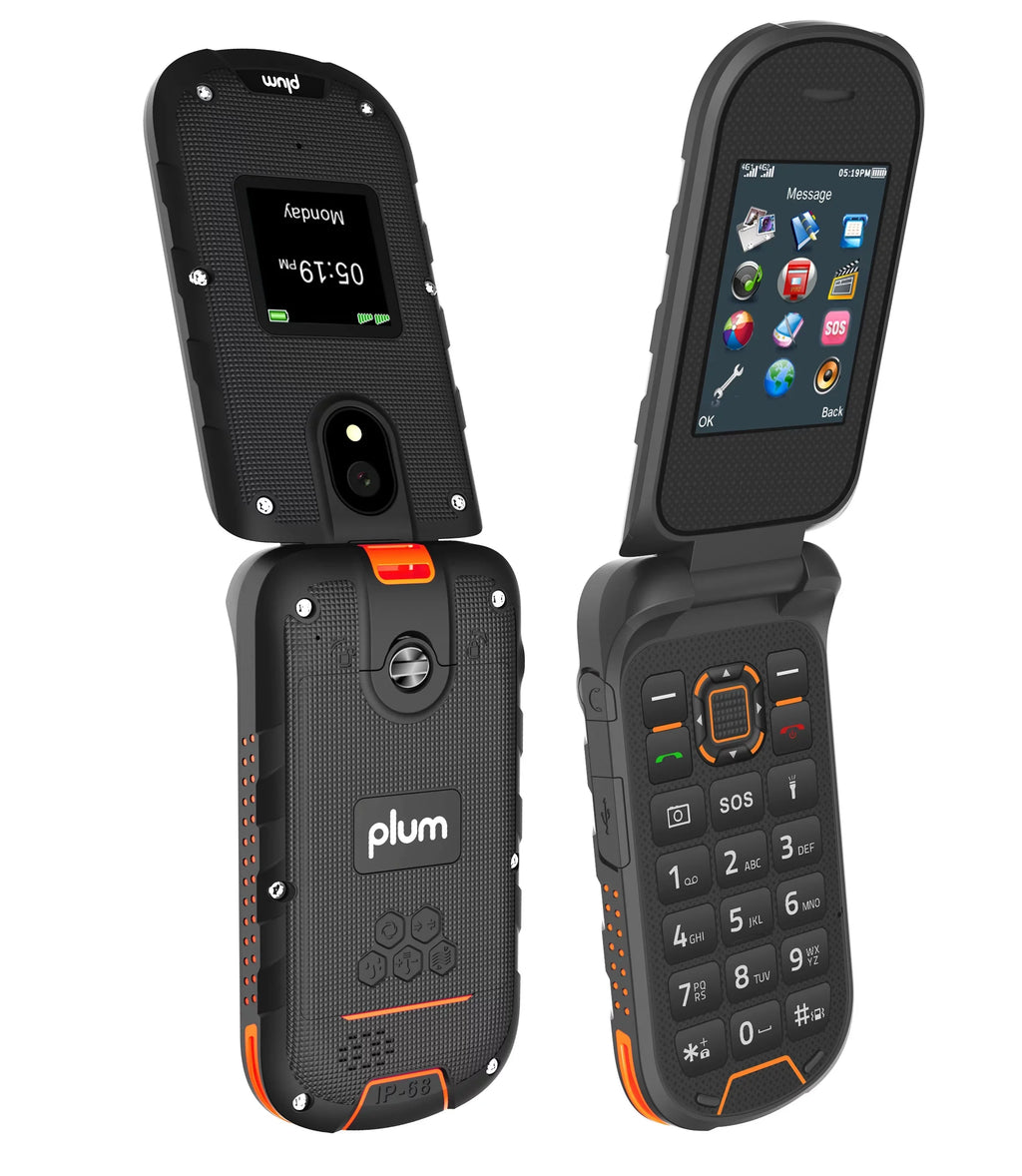 Plum Ram Included Sim Contract LTE Talk Speed Flip No (Refurbished) Unlimited PLUS $11 Phone Card 4G Restored