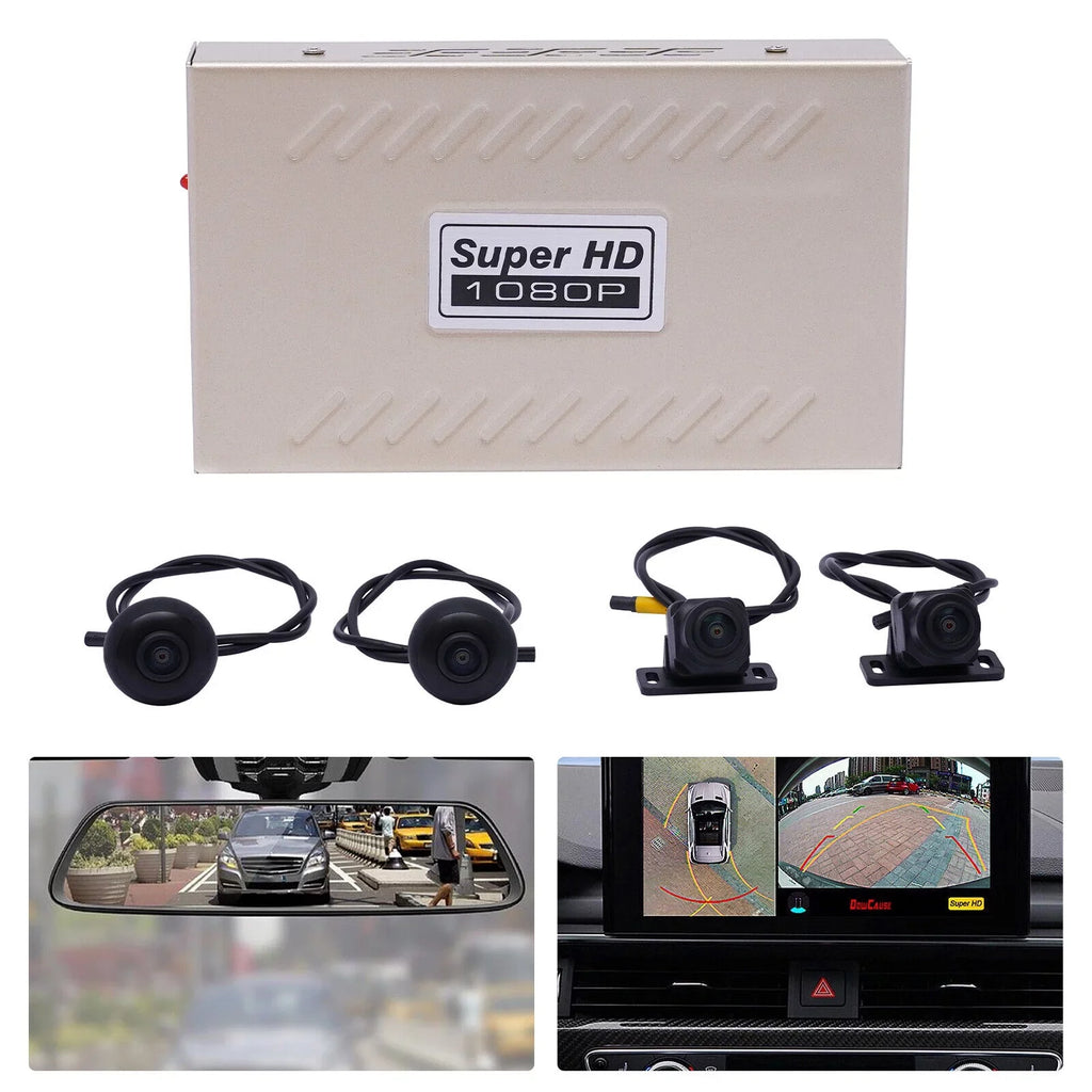 Recorder Sensor Cam Image Dash CMOS Video Camera DVR Car Rear Lens MONIPA 360°