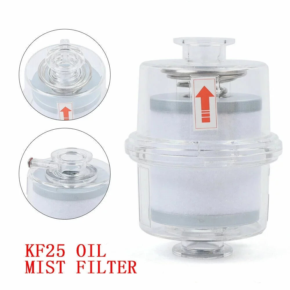 KF25 Vacuum Fume Exhaust fit Oil Filter Mist Separator Filter Interface Pump