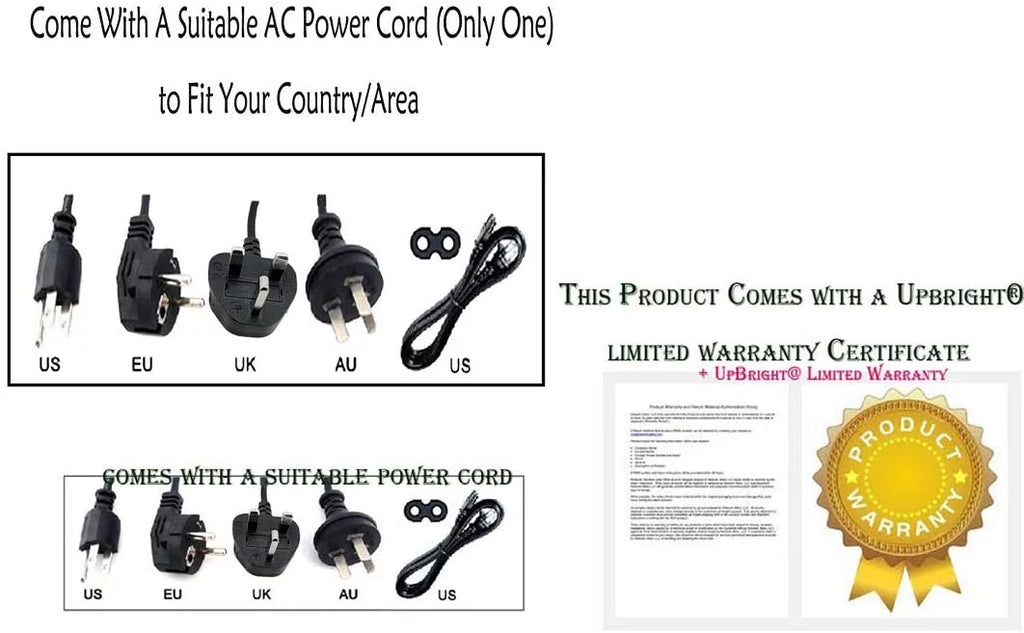 DC LM1711 NEW Mains Cord UPBRIGHT Global Charger PSU Adapter Battery Power AC TV PS LCD / Solarism Supply Cable For