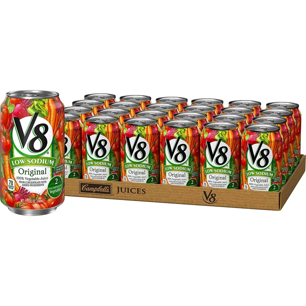 Vegetable Original Can Oz. 100% Sodium 11.5 Of Low 24) (Pack Juice, V8