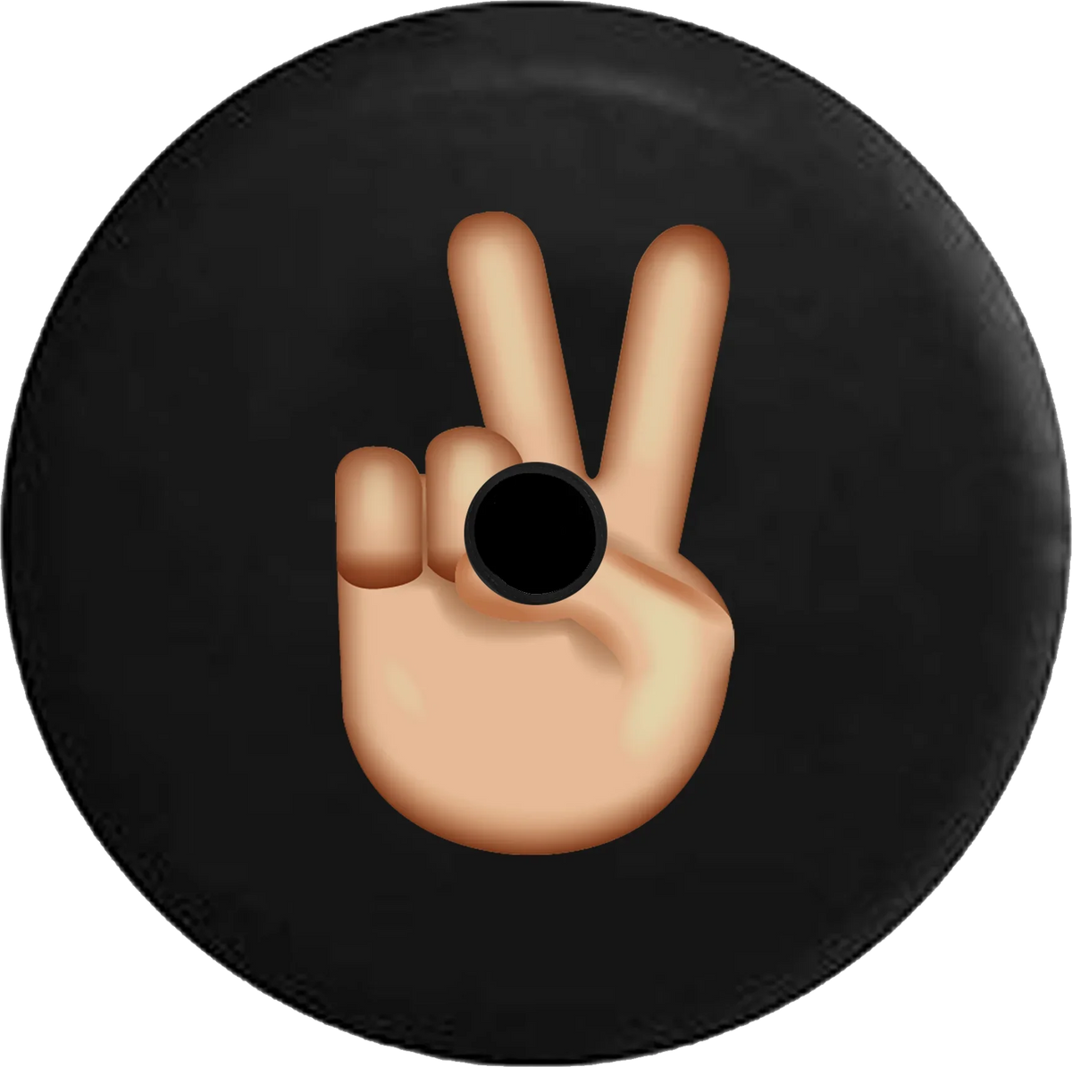 Wrangler Spare for 32 Camera 2018 Jeep 2019 RV Inch Fingers Backup Cover JL Tire Peace Sign Emoji Text