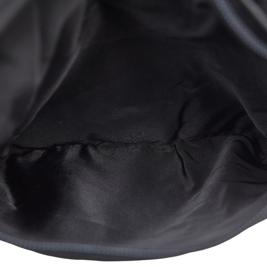 Nylon PRADA Prada Bag Women's Black Plate Leather (Fair) Shoulder Triangle Pre-Owned