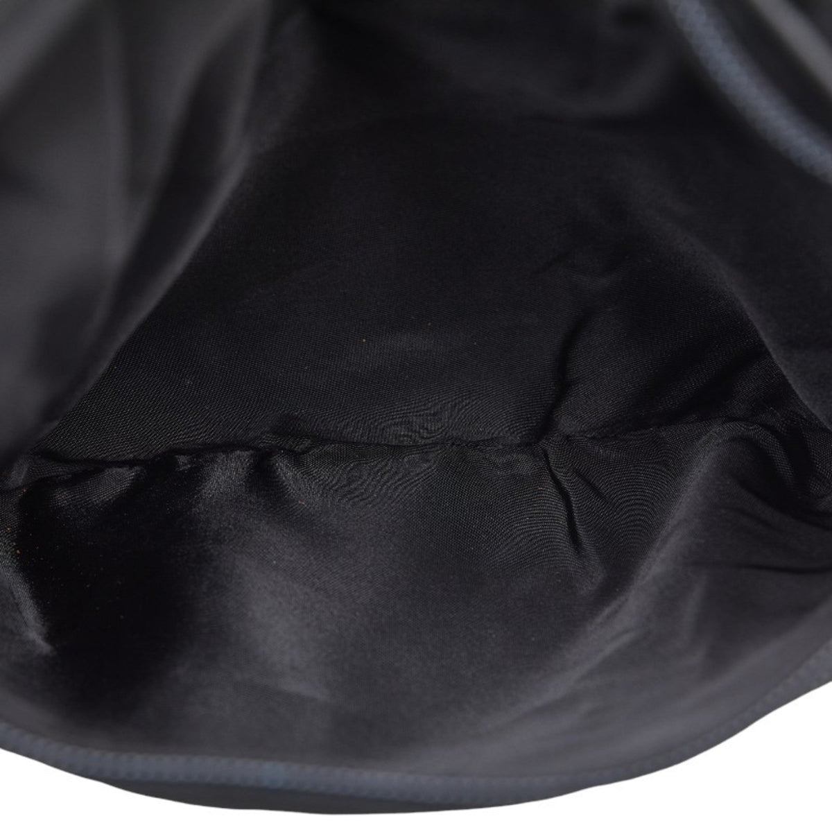 Nylon PRADA Prada Bag Women's Black Plate Leather (Fair) Shoulder Triangle Pre-Owned