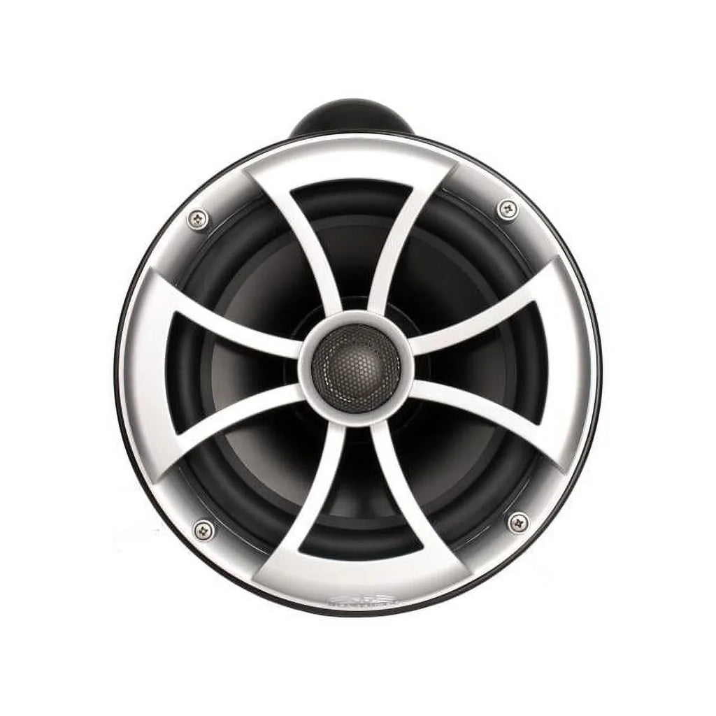 Tower HTX2 & 600 Watt 8" with Steel Sounds Clamps Wet MINI Black Stainless Amplifier Fixed ICON8B-FMINI Speakers