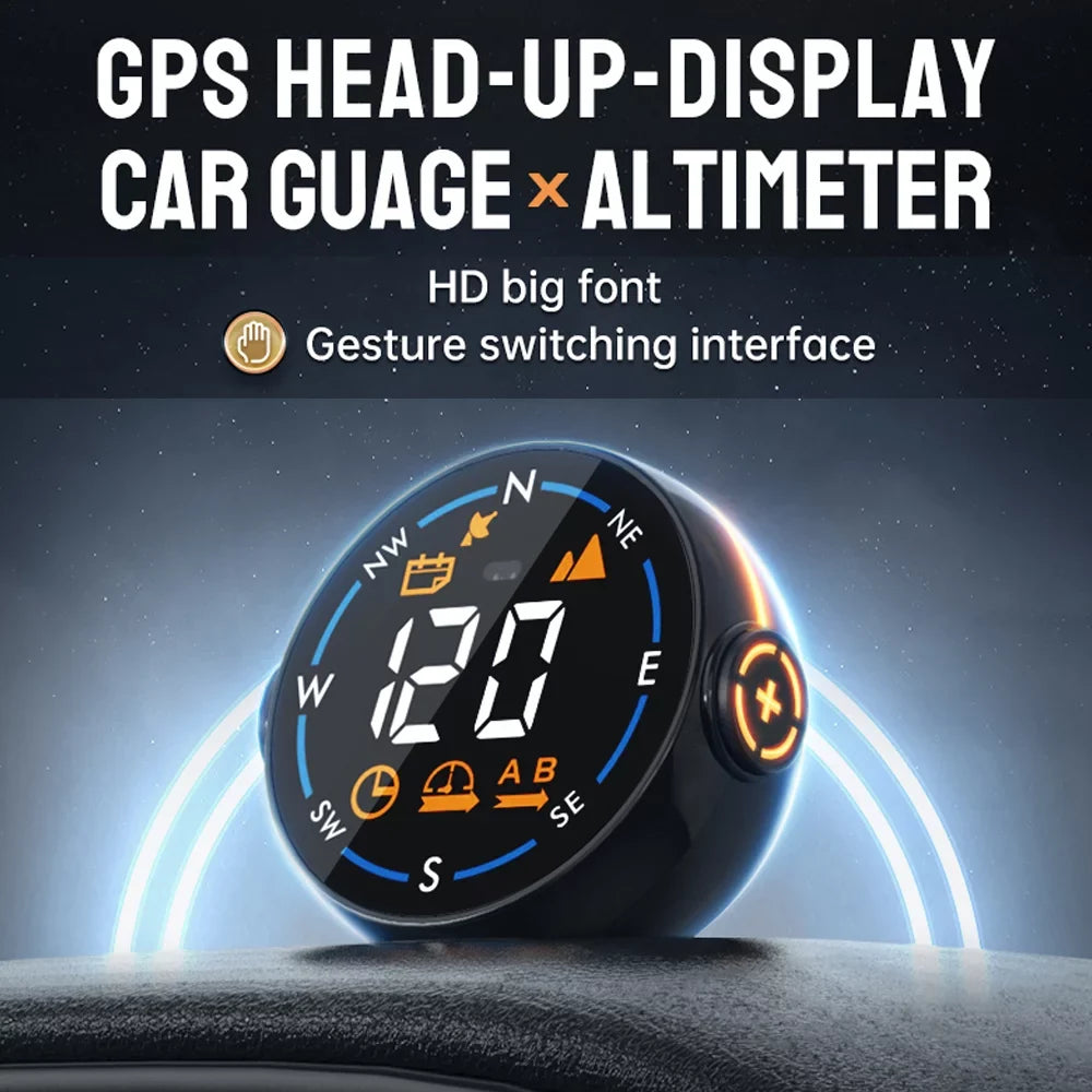 Driving System Altitude Head-Up GPS H600G Speed Digital Positioning Car Your with - Enhance Accurate and with Display Global Meter - Speedometer Experience