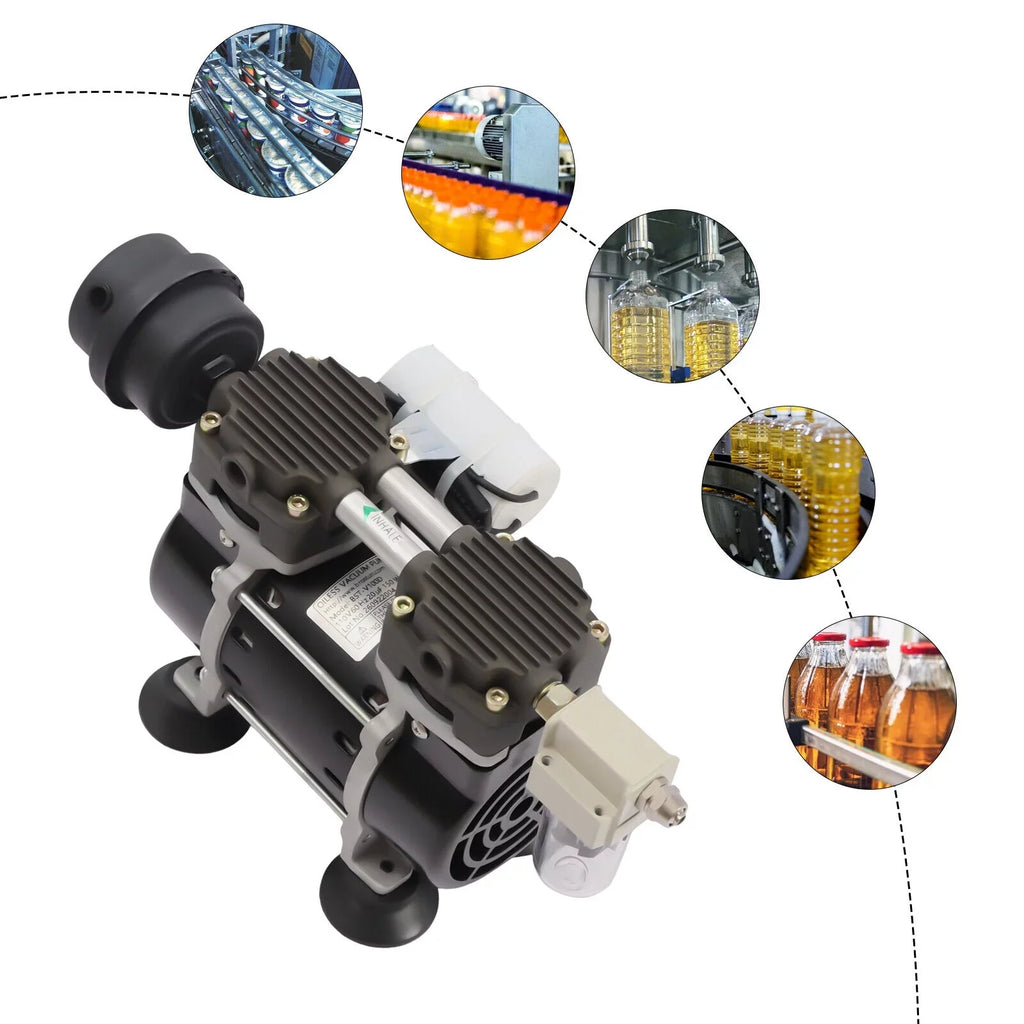 Pump Pump+Air Diaphragm Free Oil Oilless Industrial Vacuum Filter 95kpa Vacuum