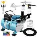 Kit Tattoo Spray Air & Set Nail 3 Brush Dual-Action New Art Compressor Airbrush