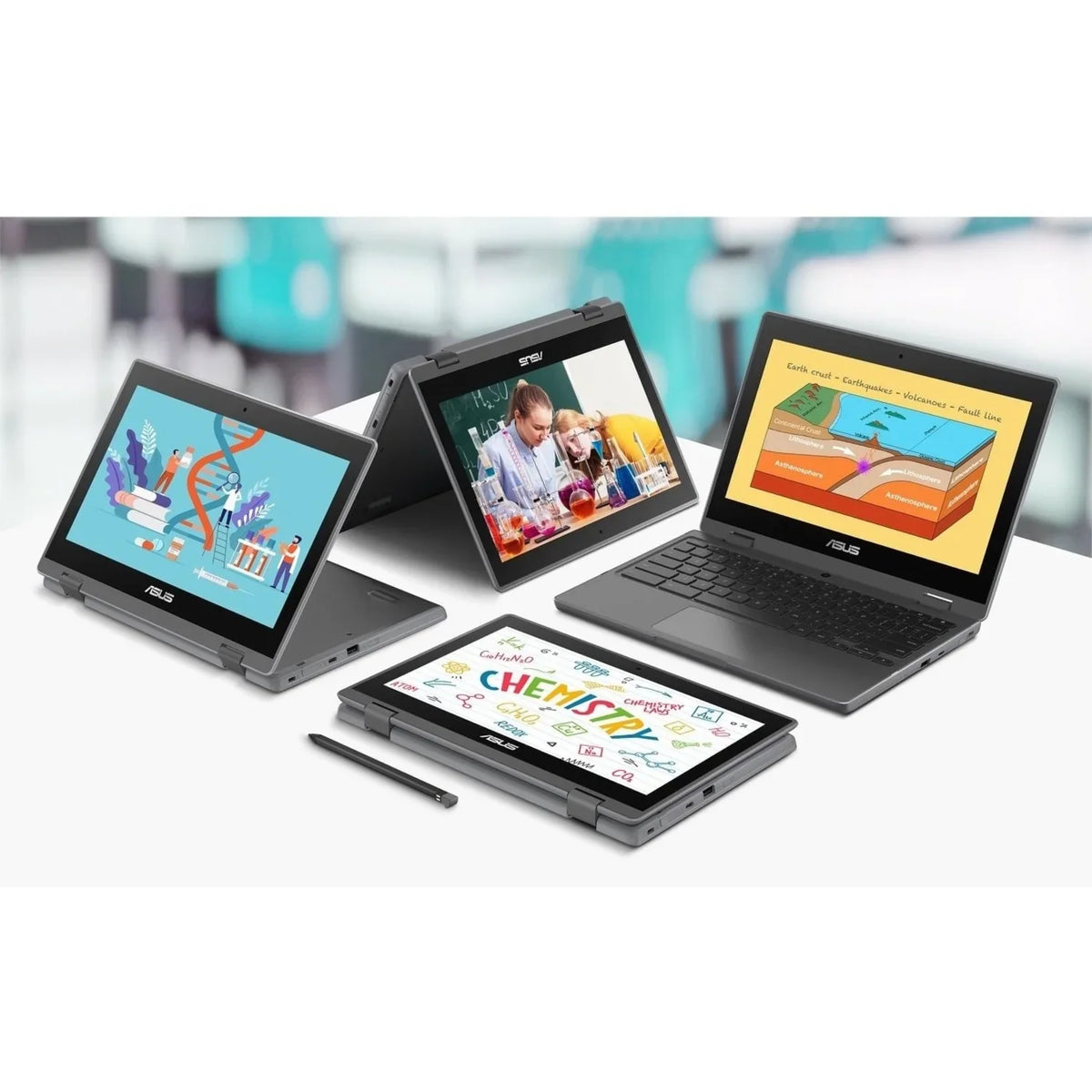 Asus Chromebook Celeron ChromeOS, 64GB 11.6" N5100, SSD, Intel CR1100FKA-YZ184T Flip Touchscreen,