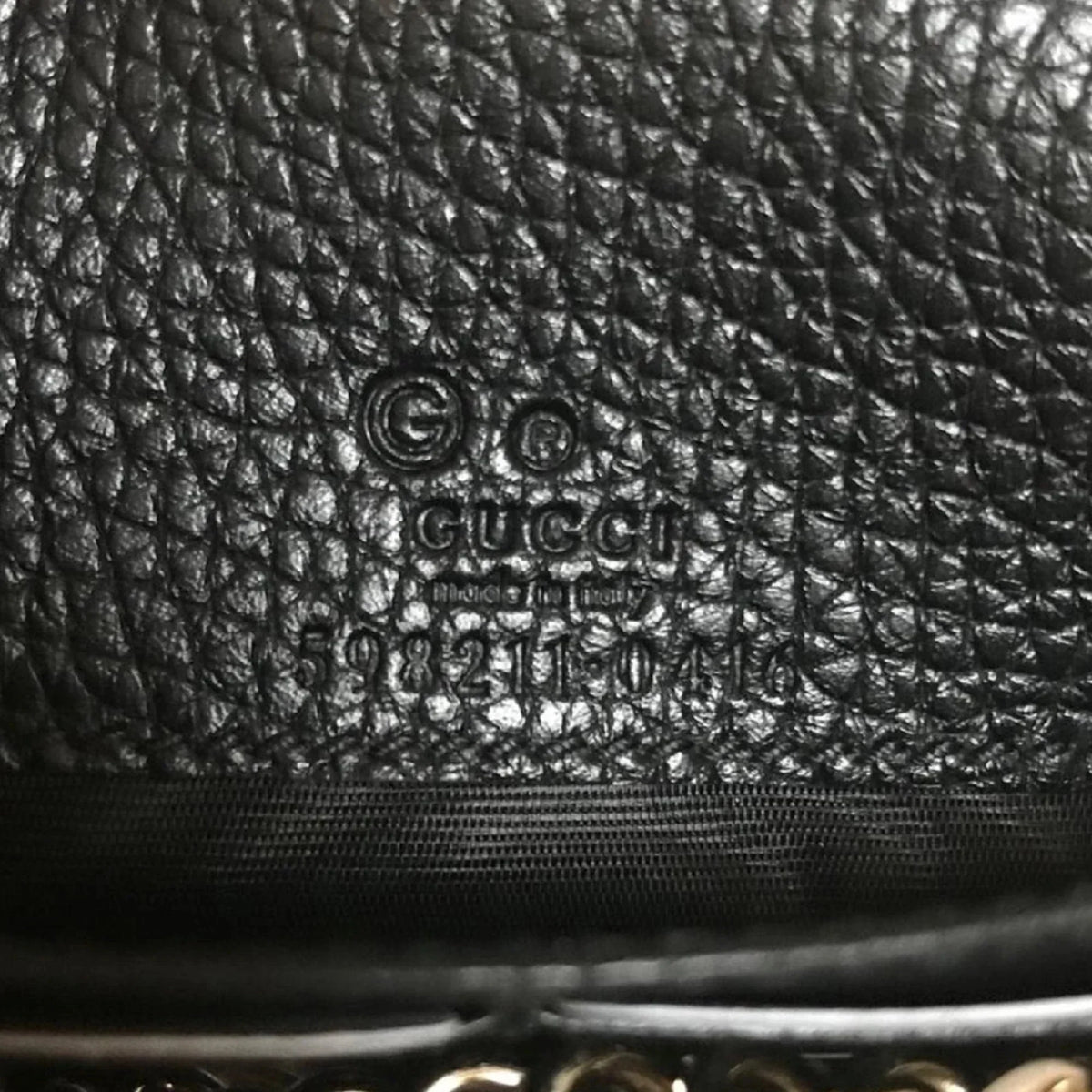 Black Chain Gucci Leather Soho Wallet Body Cross Bag on