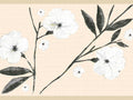 Flowers and 15 Adhesive Deco's Wall - Dundee Border Peel and Stick Self x Wallpaper in, White ft 7 Floral Border Leaves Retro Design, Cream