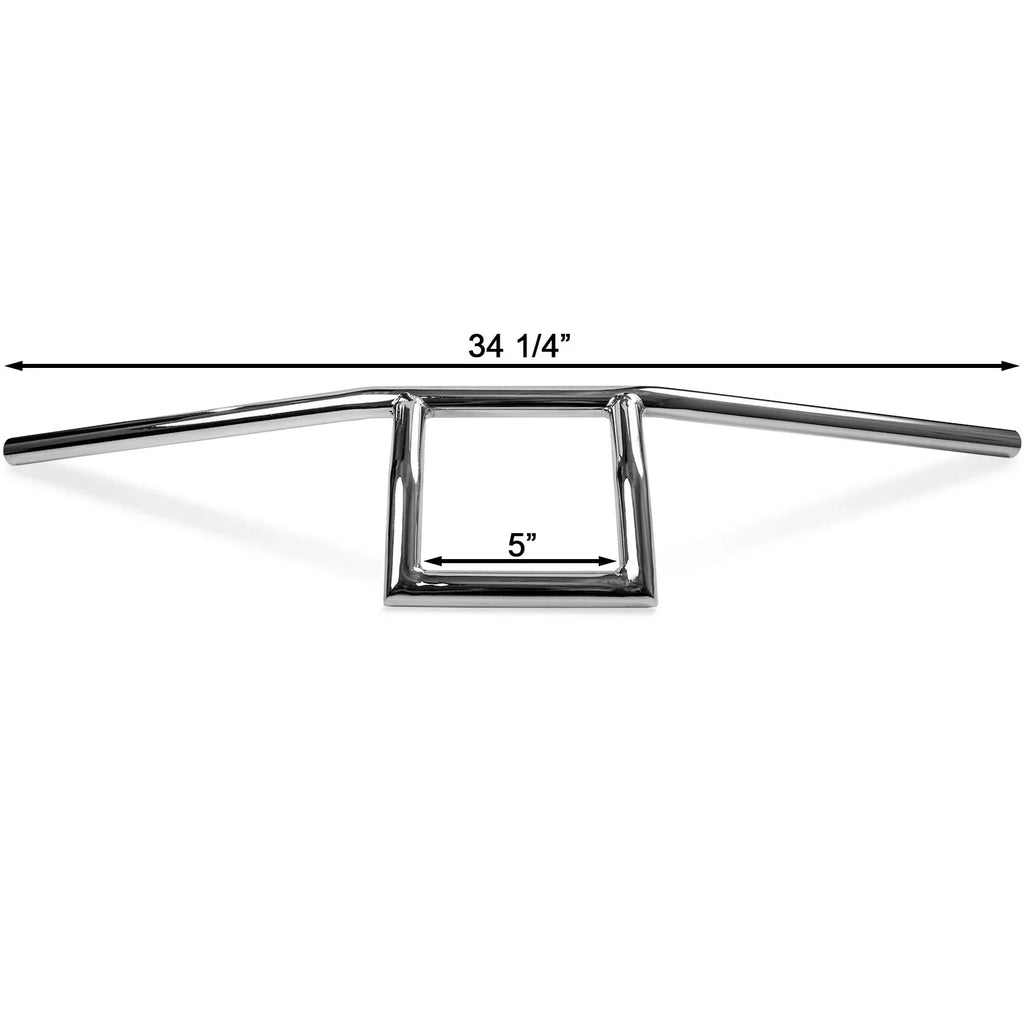 Compatible Chrome Yamaha Handlebar 1" 600 1000 FZR Design Krator with Attack Motorcycle 400 Box 750 Window
