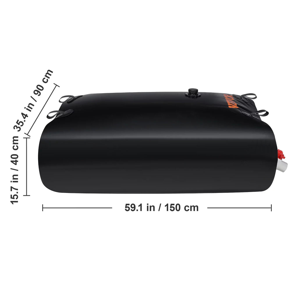 Liquid Containers,1000D Storage Spigots Capacity Overflow Including Storage Large Liquid Kit,Liquid BENTISM Tank Rainwater Liquid and Portable Gallon Bladder Bladder PVC Bag,143
