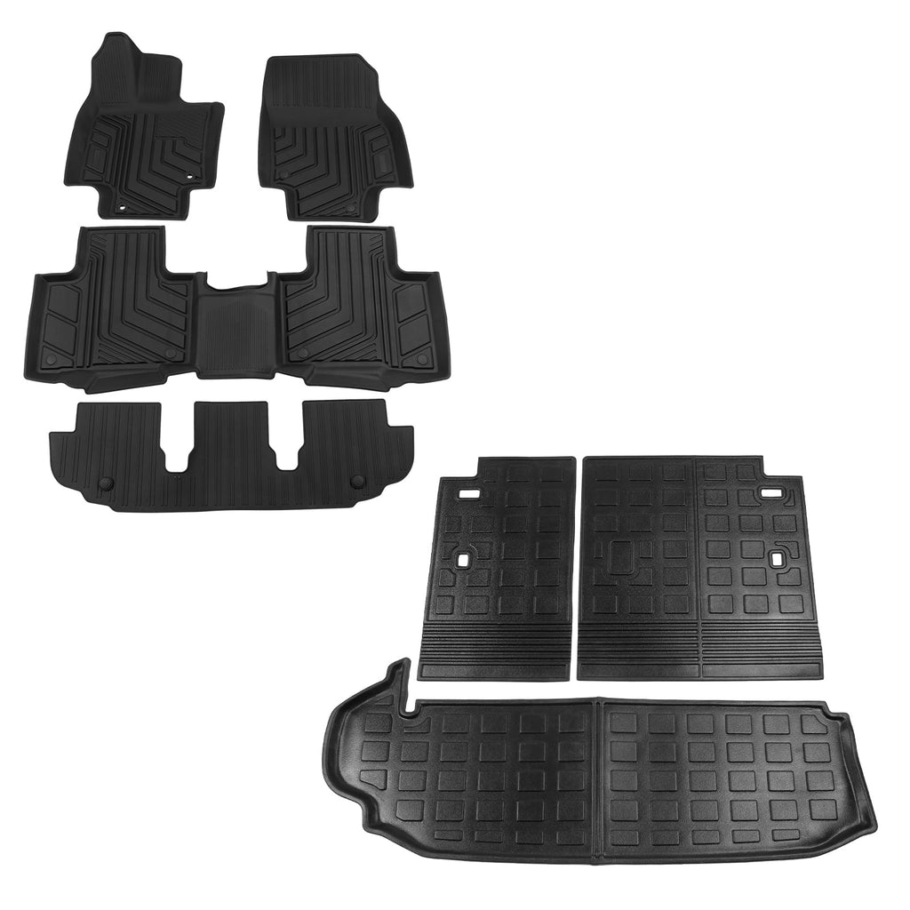 Mat Floor Seats Cargo Highlander Trunk Highlander Toyota 7 2020-2024 Accessories Fit 2023 Mats r