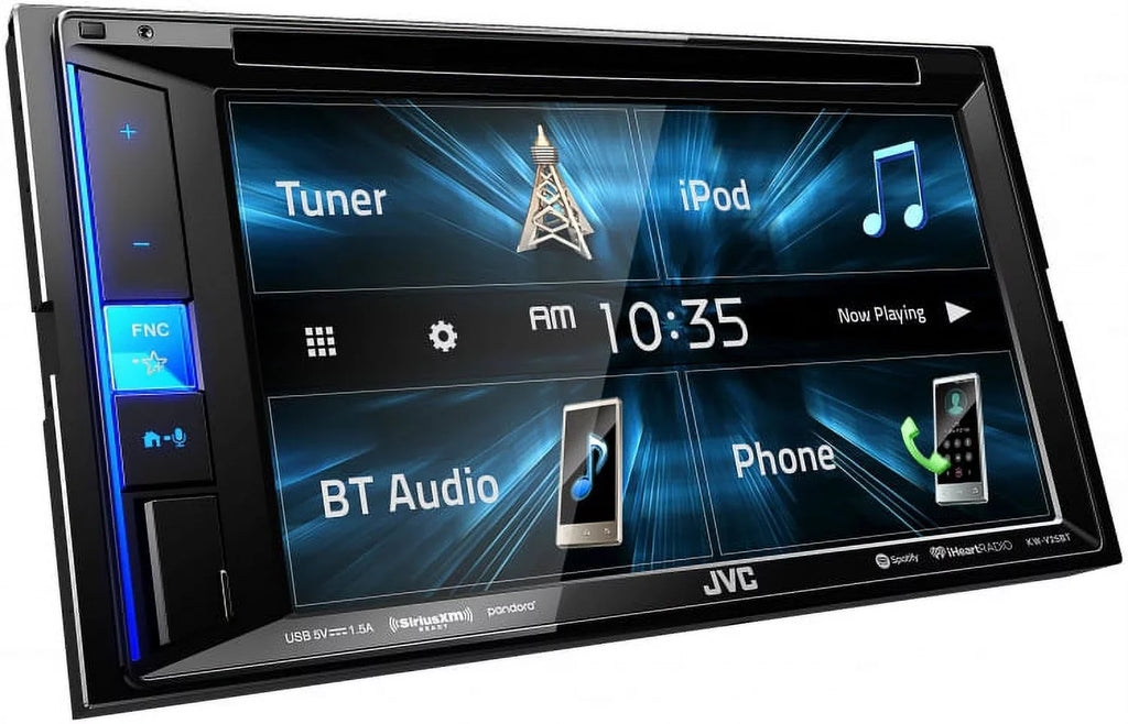 SPKR KWV140BT 50' Pioneer Pyle SPKR Camera, 3-Way touchscreen & 2DIN Rear 6.5" BT with 250W, Color Plate 2-Way Stereo JVC 16G 420W 6"x9" Pioneer Enrock View License Mount Wire SPKR Receiver, Car