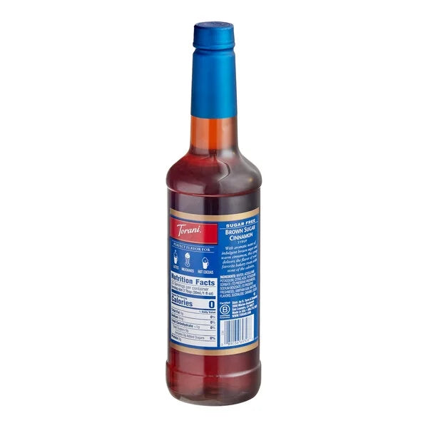 mL) Torani Pump + Brown Cinnamon Syrup 25.4 Sugar Gold Syrup, Sugar-Free (750 oz