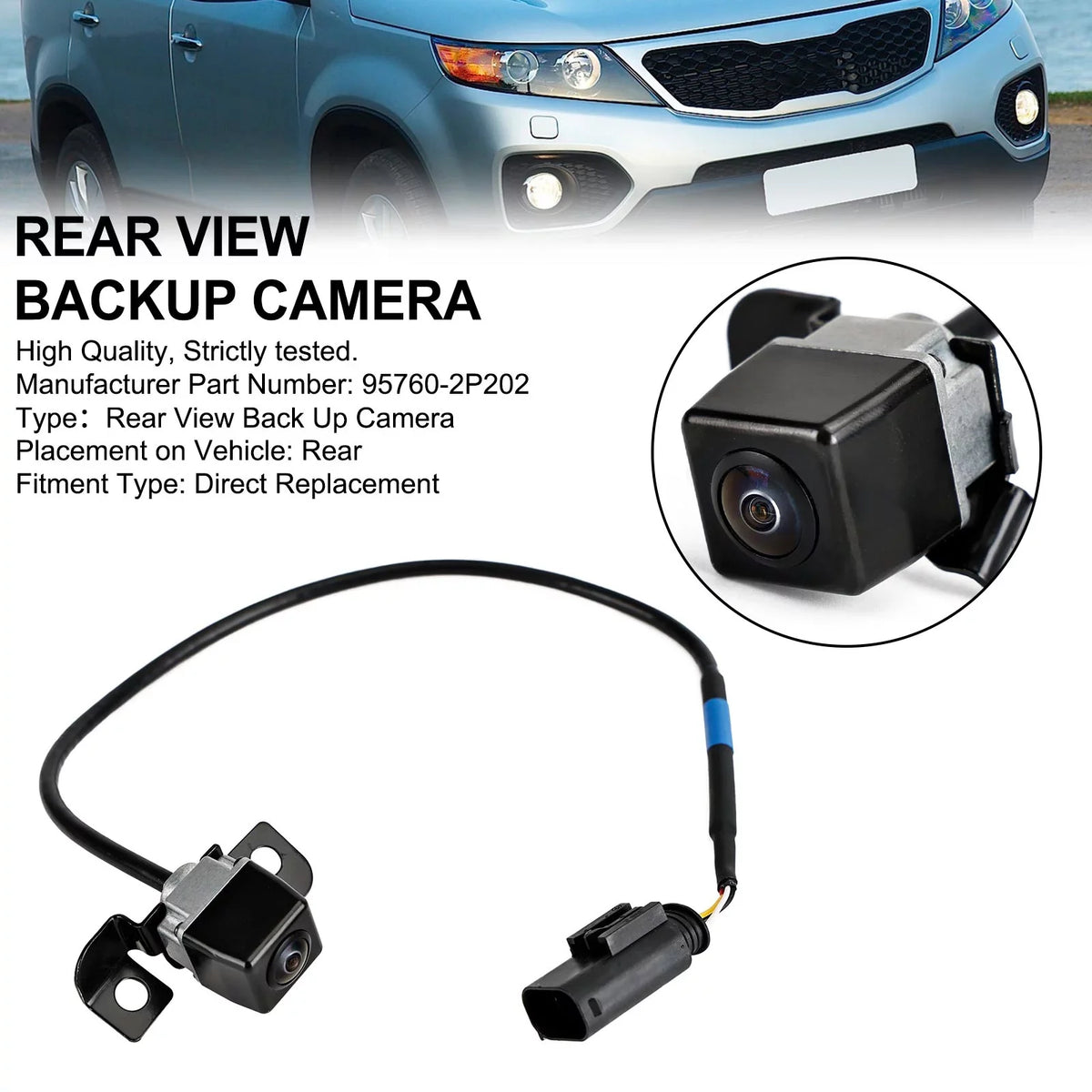 2009-2013 View Reversing Backup Rear 95760-2P202 Camera Sorento Kia For Camera