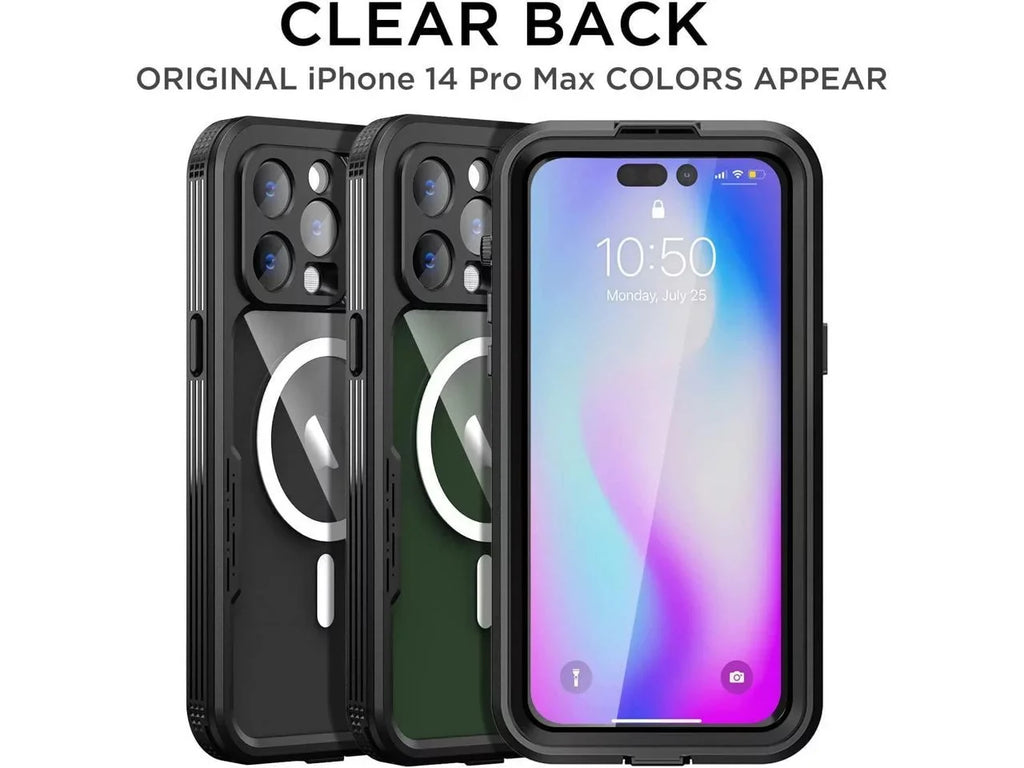 iPhone 6.7 Max 14 Case Sealed Compatible Liquidproof Protection Underwater for Snowproof, with Shockproof Fully Full inch, MagSafe Pro Body Cover